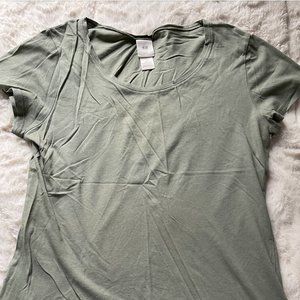 H&M Navy Green Shirt
